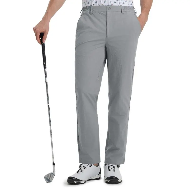 Mens Golf Pants 5 Pockets Lightweight - Dry Fit Water-Resistant Stretch Dress Work