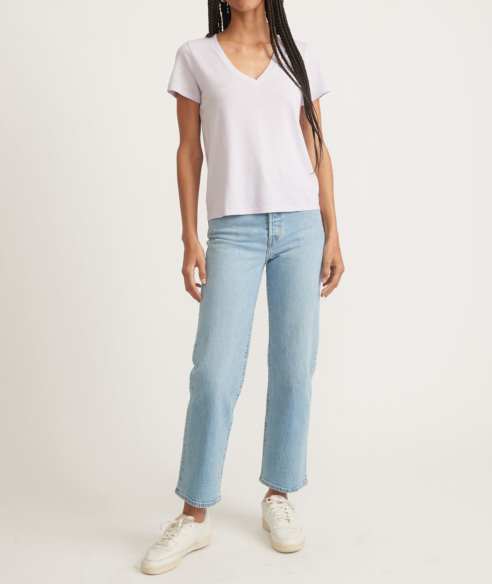 Short Sleeve V-Neck Casual Tee