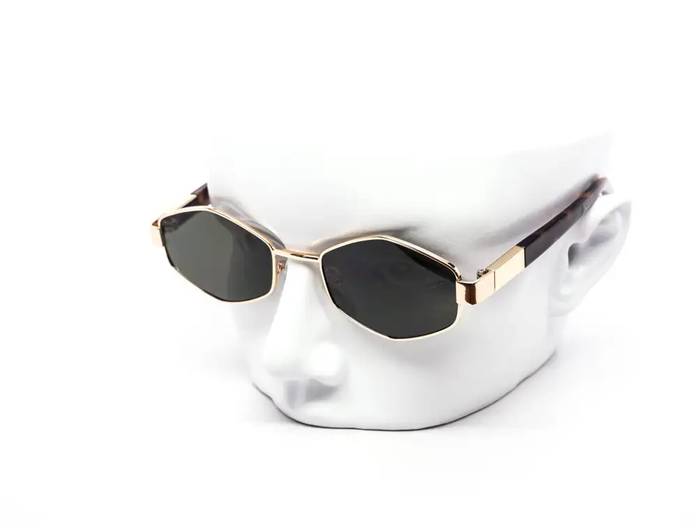 12-Pack Minimalist Metal Hexagon Sunglasses