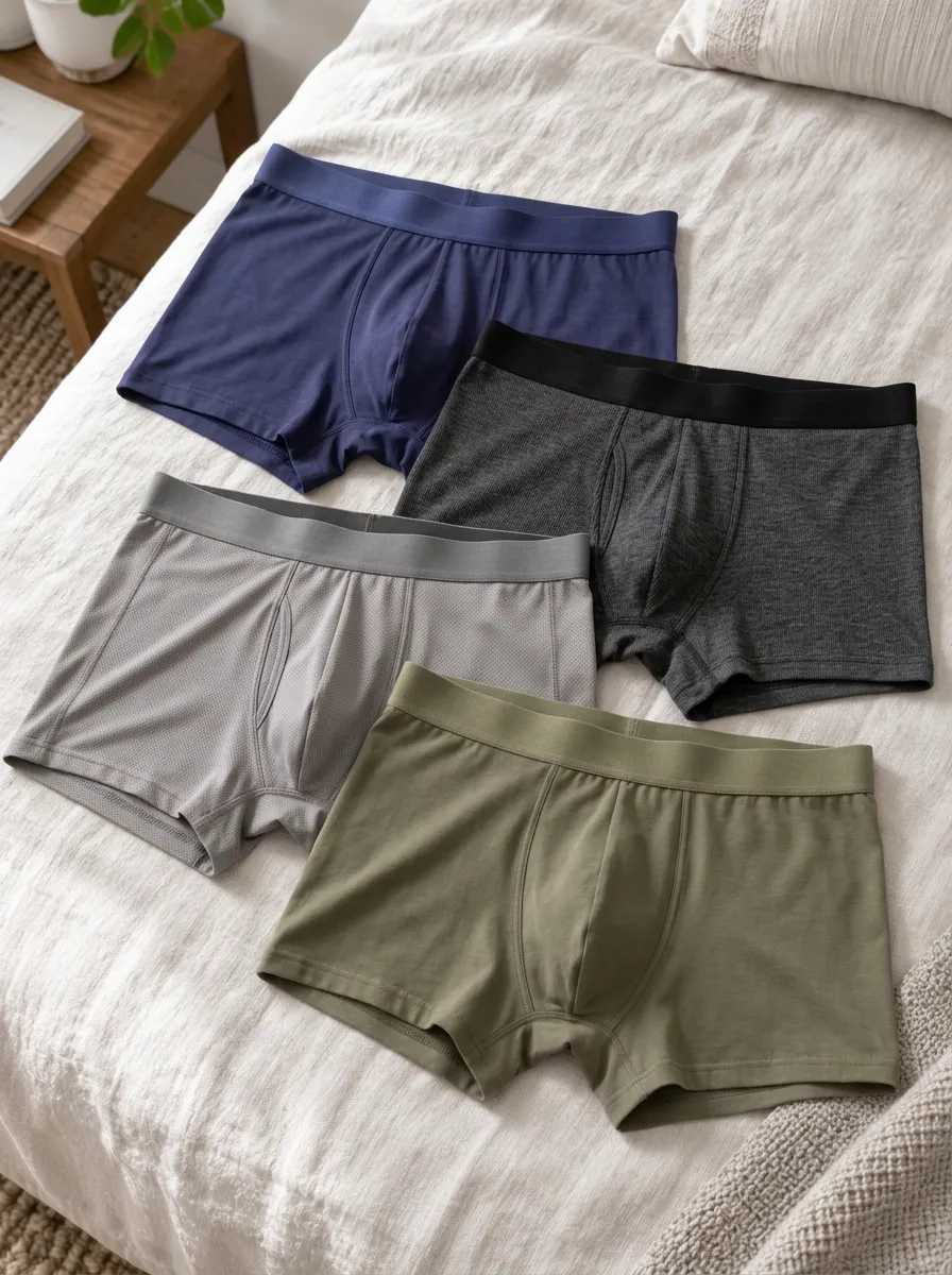 Men's Classic Essentials Multipack Breathable Boxer Briefs Set