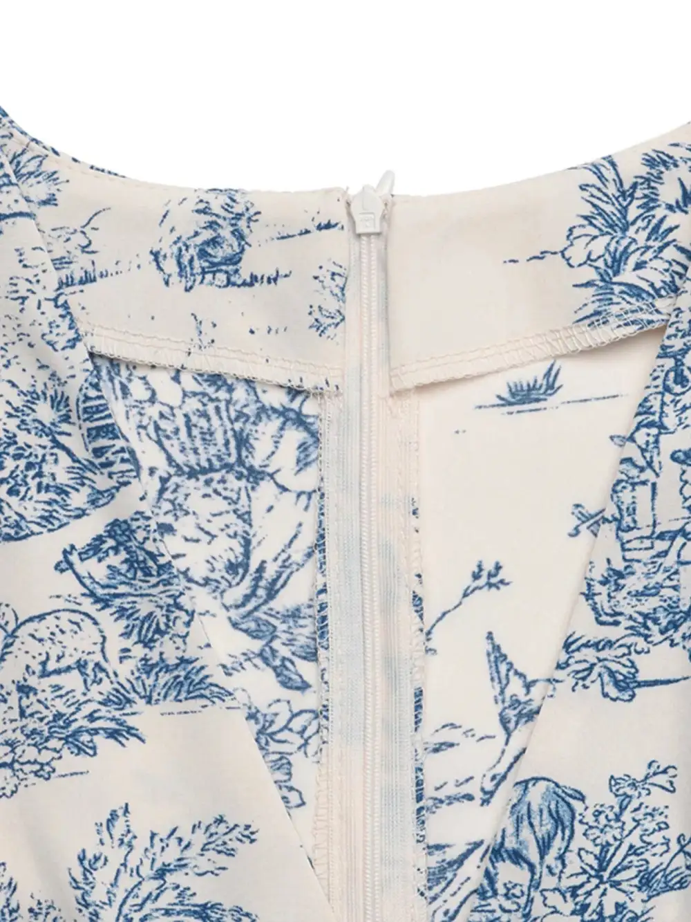 Printed Short Sleeve Midi Dress