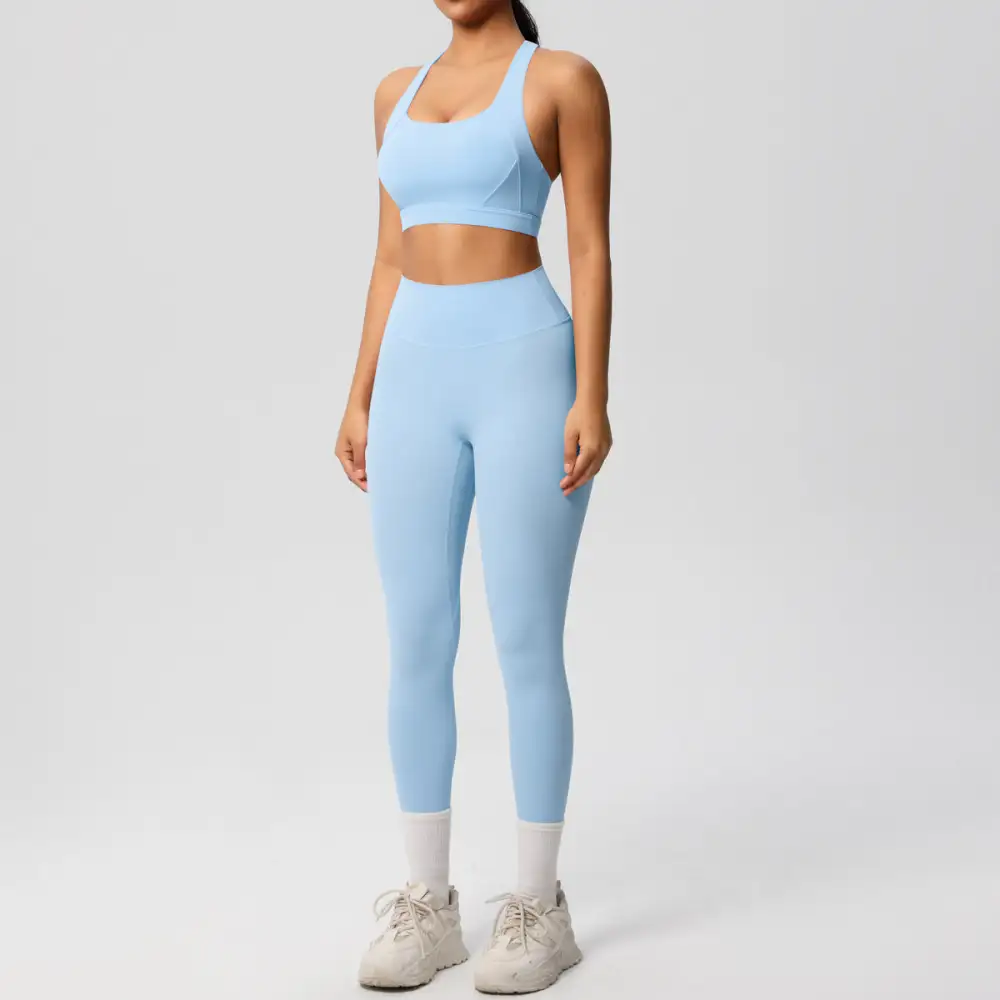 Backless High-Waist Two-Piece Activewear Active Set