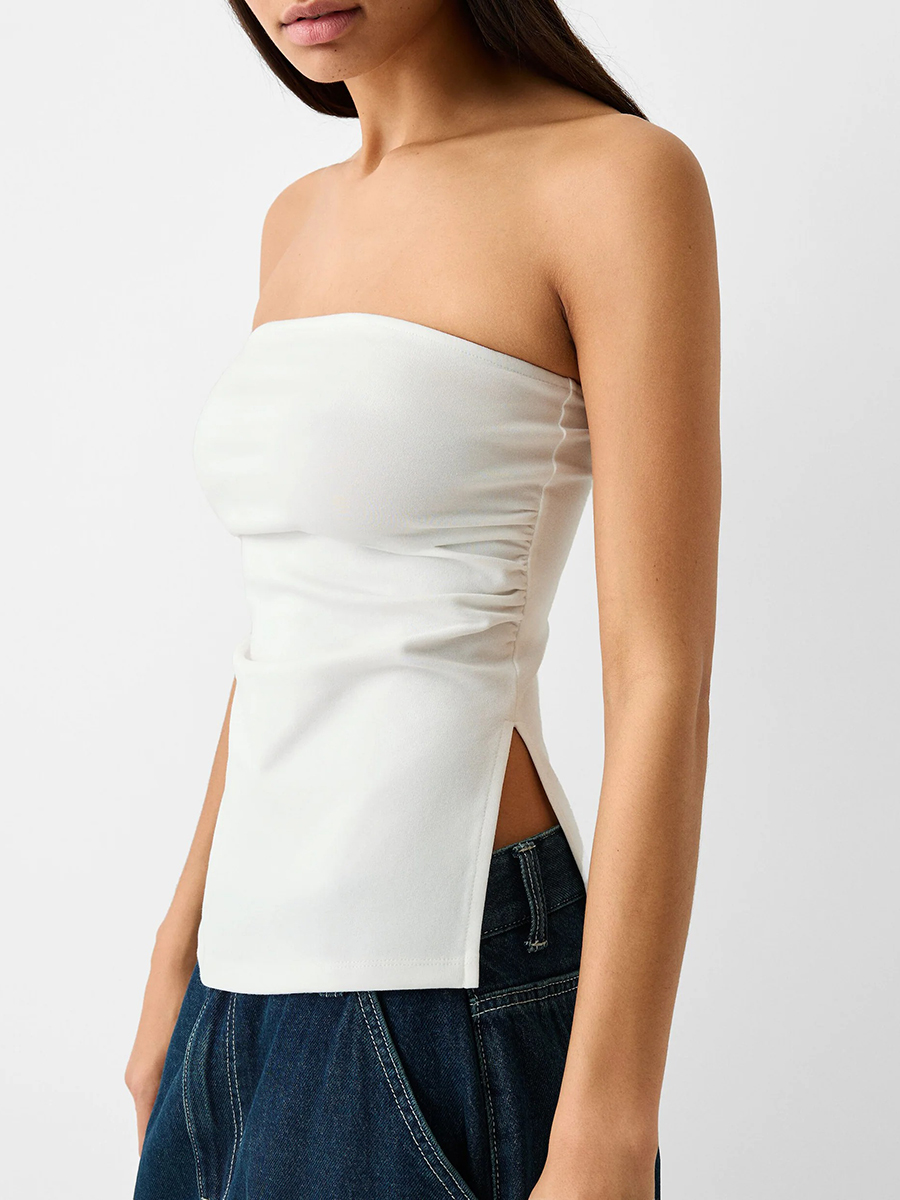 Sleeveless Black Off Shoulder Top