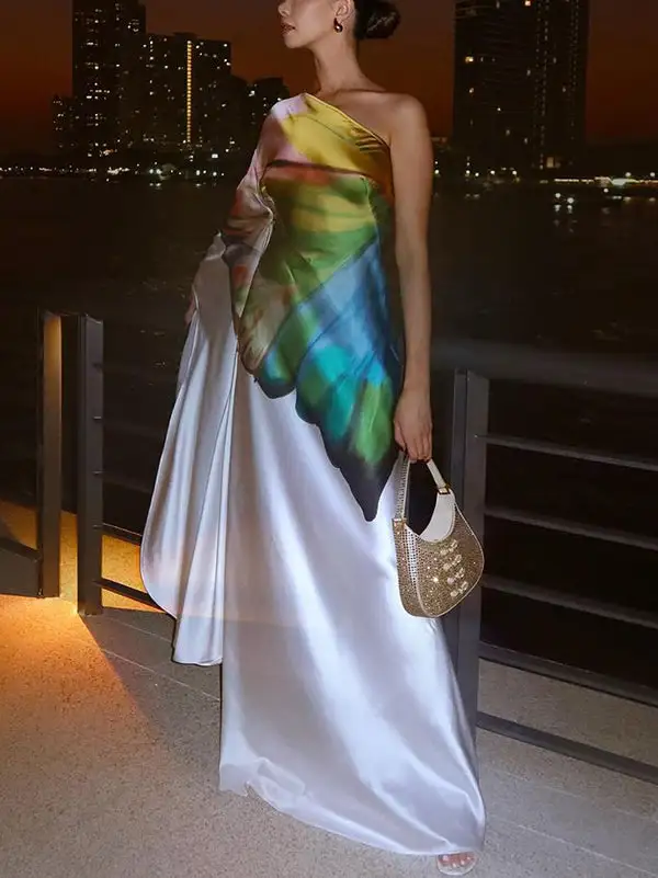 Flower Long Maxi Dress