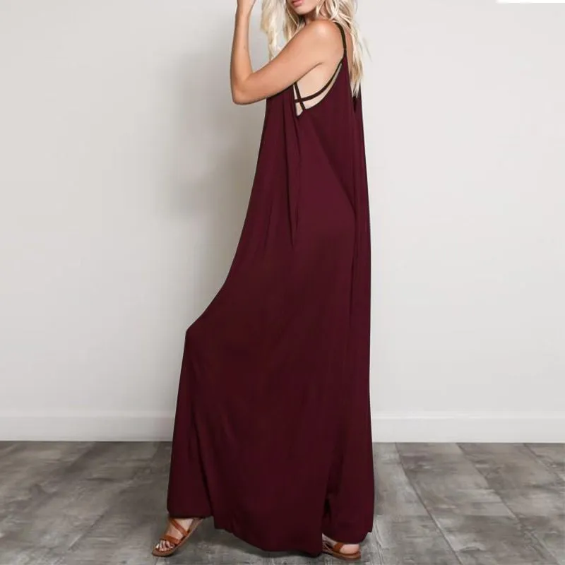 Flowy Wide-Leg Chic Minimalist Jumpsuit