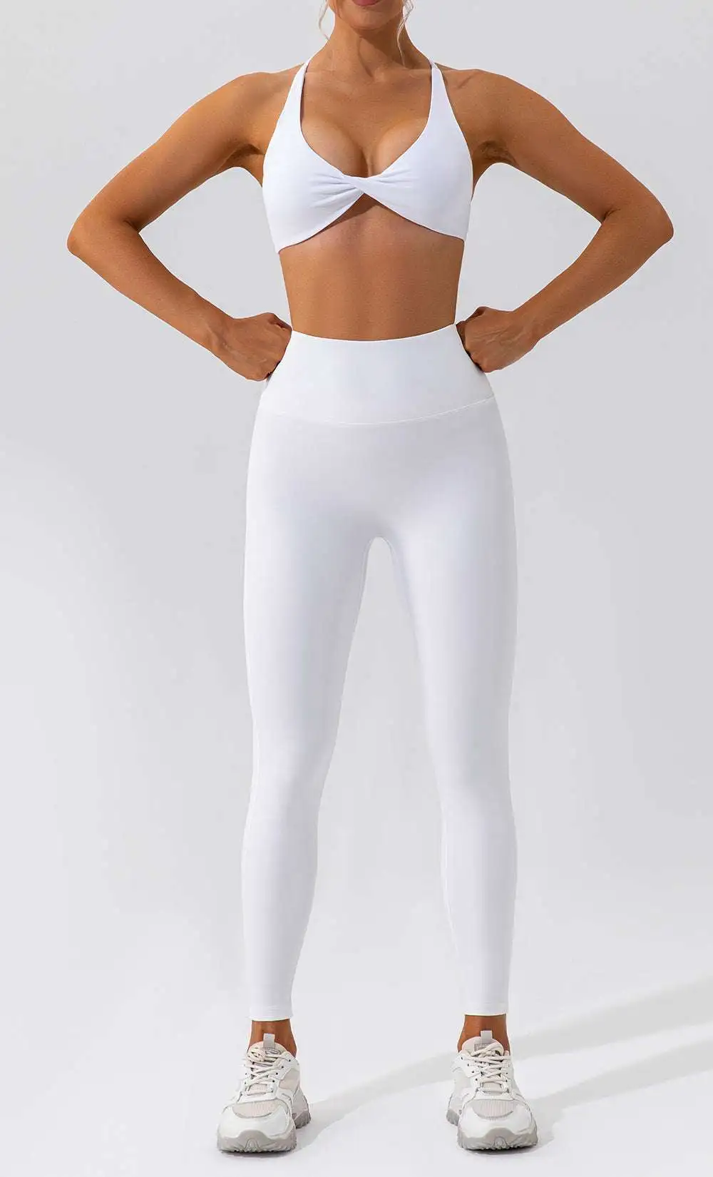 Quick-Dry Backless Bra and Leggings Active Set