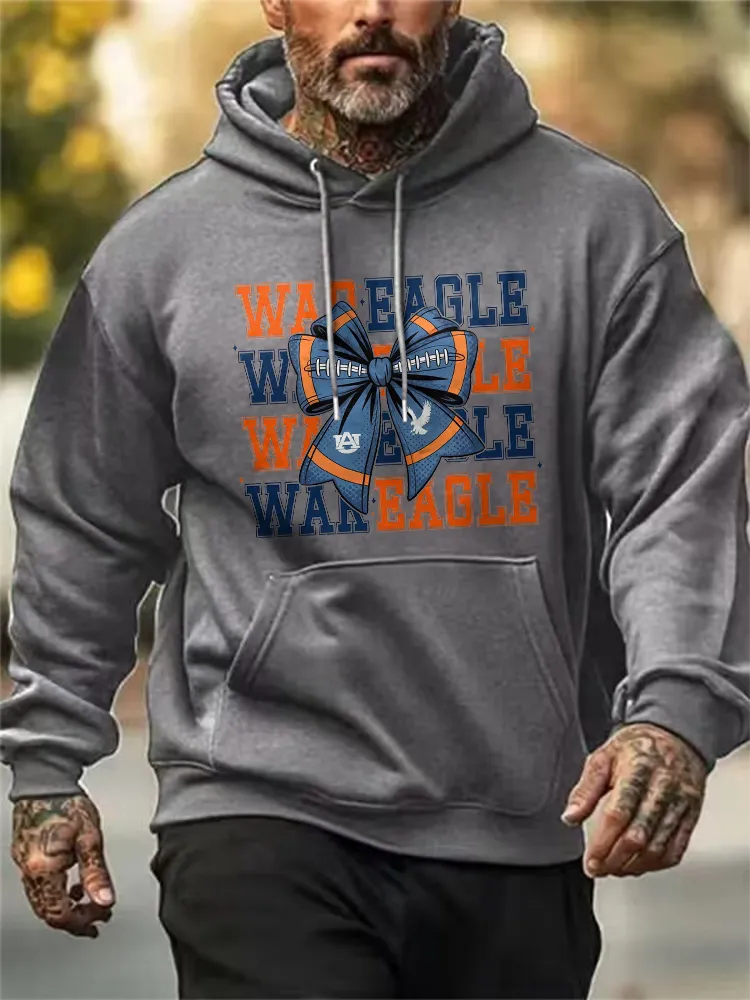 Men'S Wareagle Simple Loose Pockets Hoodie