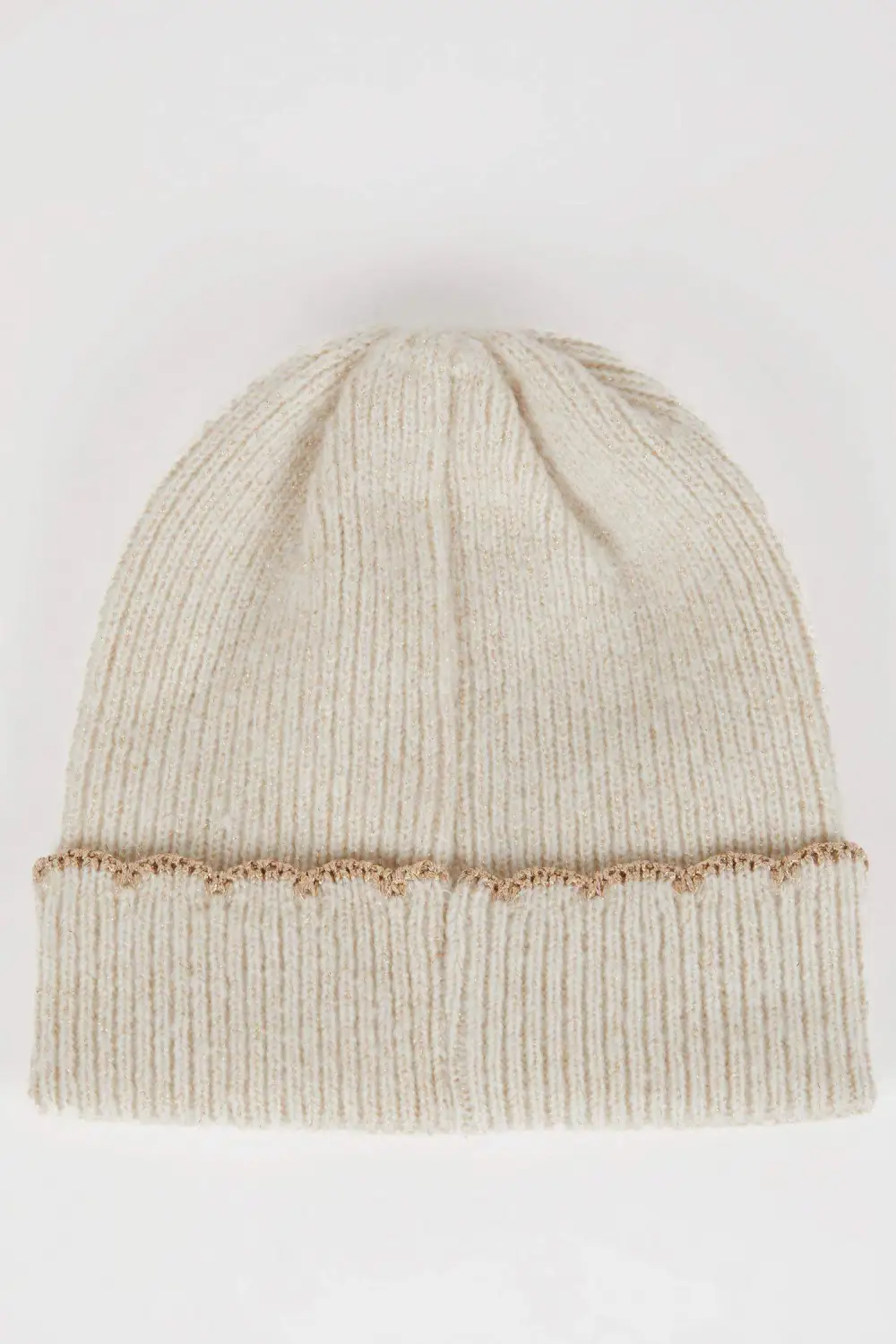 Beige Thickened Knitted Cap