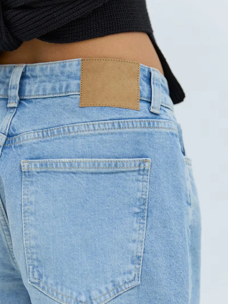 Mid-Waist Casual Style Jeans
