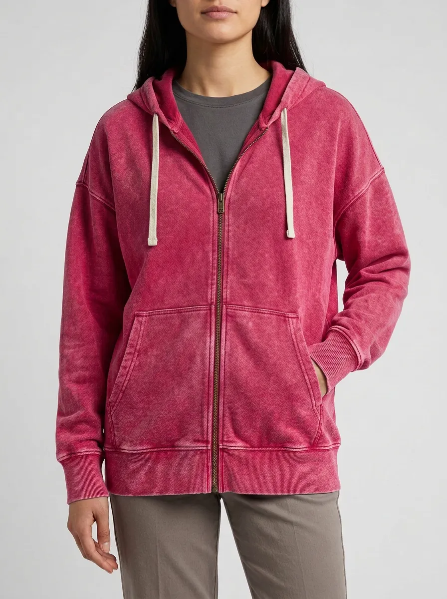 Zip-Up Women's Zip-Up Hooded Jacket