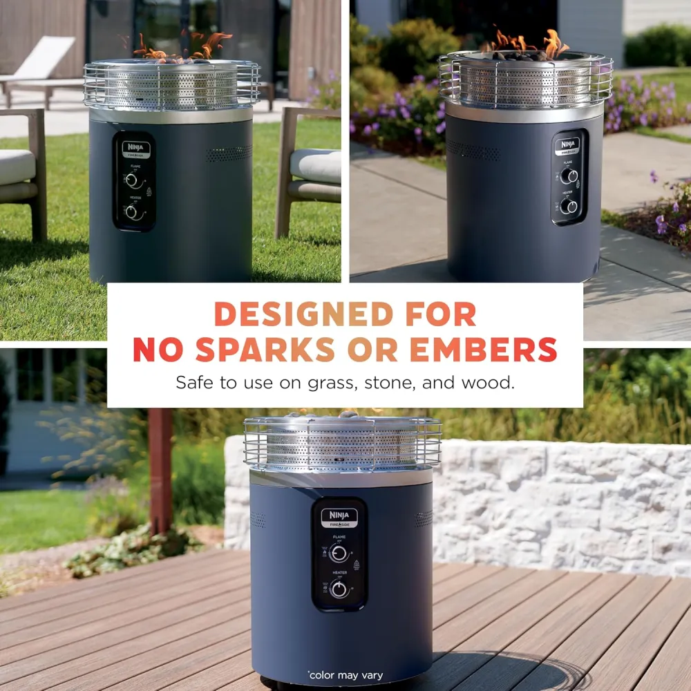 Ninja Fireside360™ Outdoor Heater & Fire Pit with 3 Modes – Flame, Heat, Flame & Heat