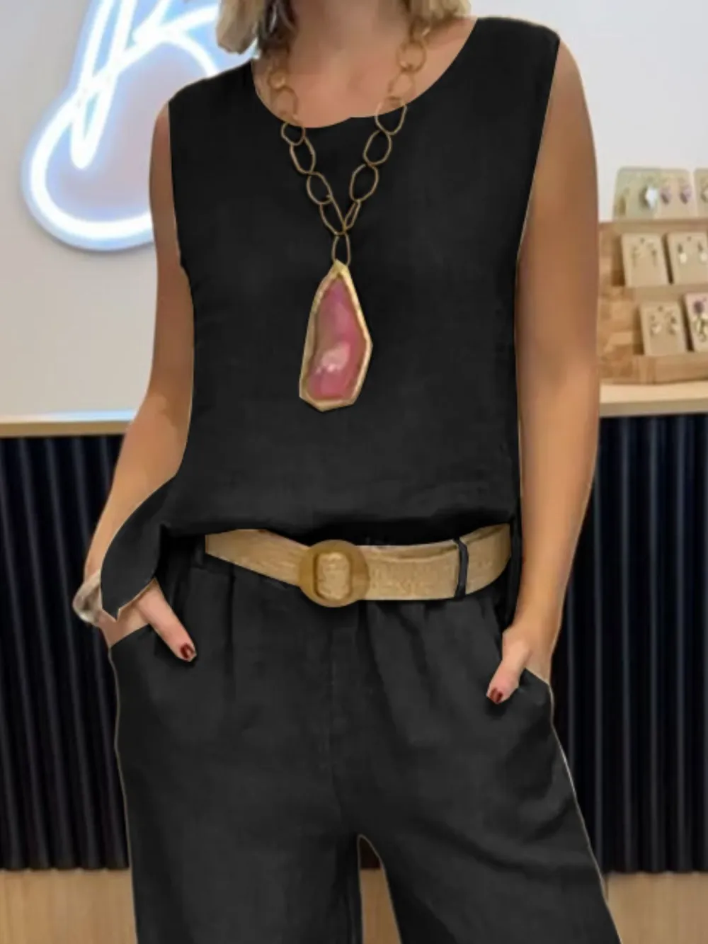 Full Size Round Neck