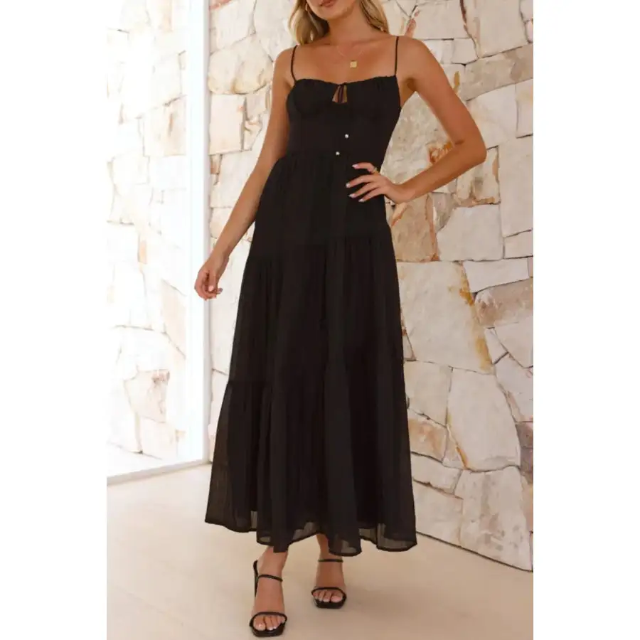 Ruched Smocked Back Cami Dress