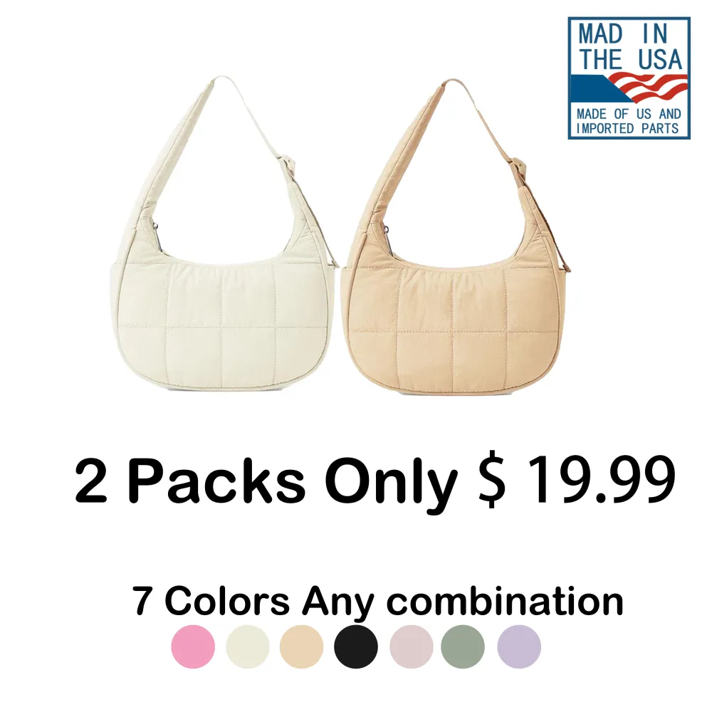 🛍️ Clearance Sale — 40% OFF! | Women's Solid Color Quilted Shoulder Bag – Fashionable Large Capacity Underarm Bag for Daily Use