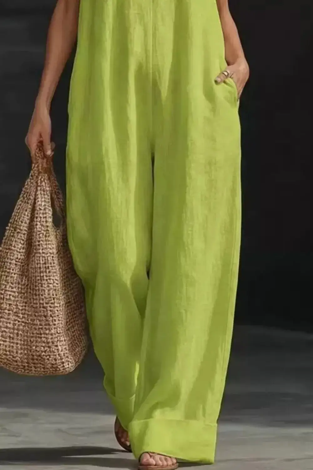 Sleeveless Wide Leg Everyday Jumpsuit