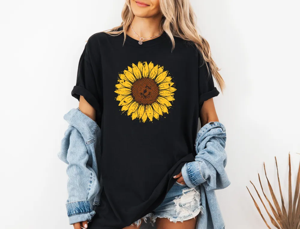Sunflower Graphic Garment Dyed Tee