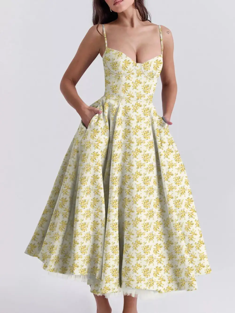 Sweetheart Midi Dress