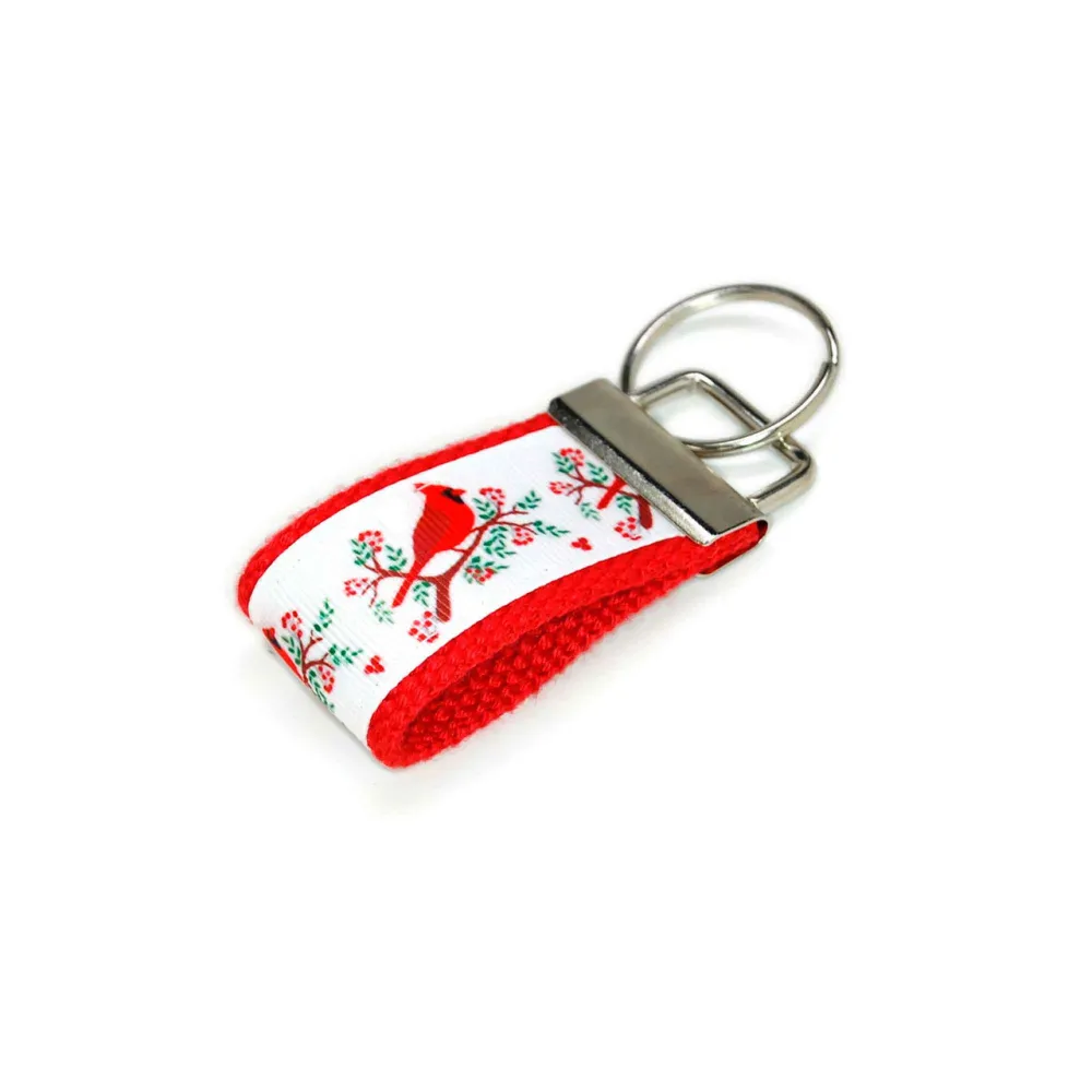 Cardinal Bird Expressive Keychain