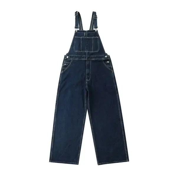Loose Denim Overalls