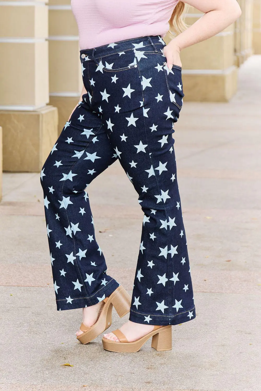 Loose Fit Textured Denim Jeans