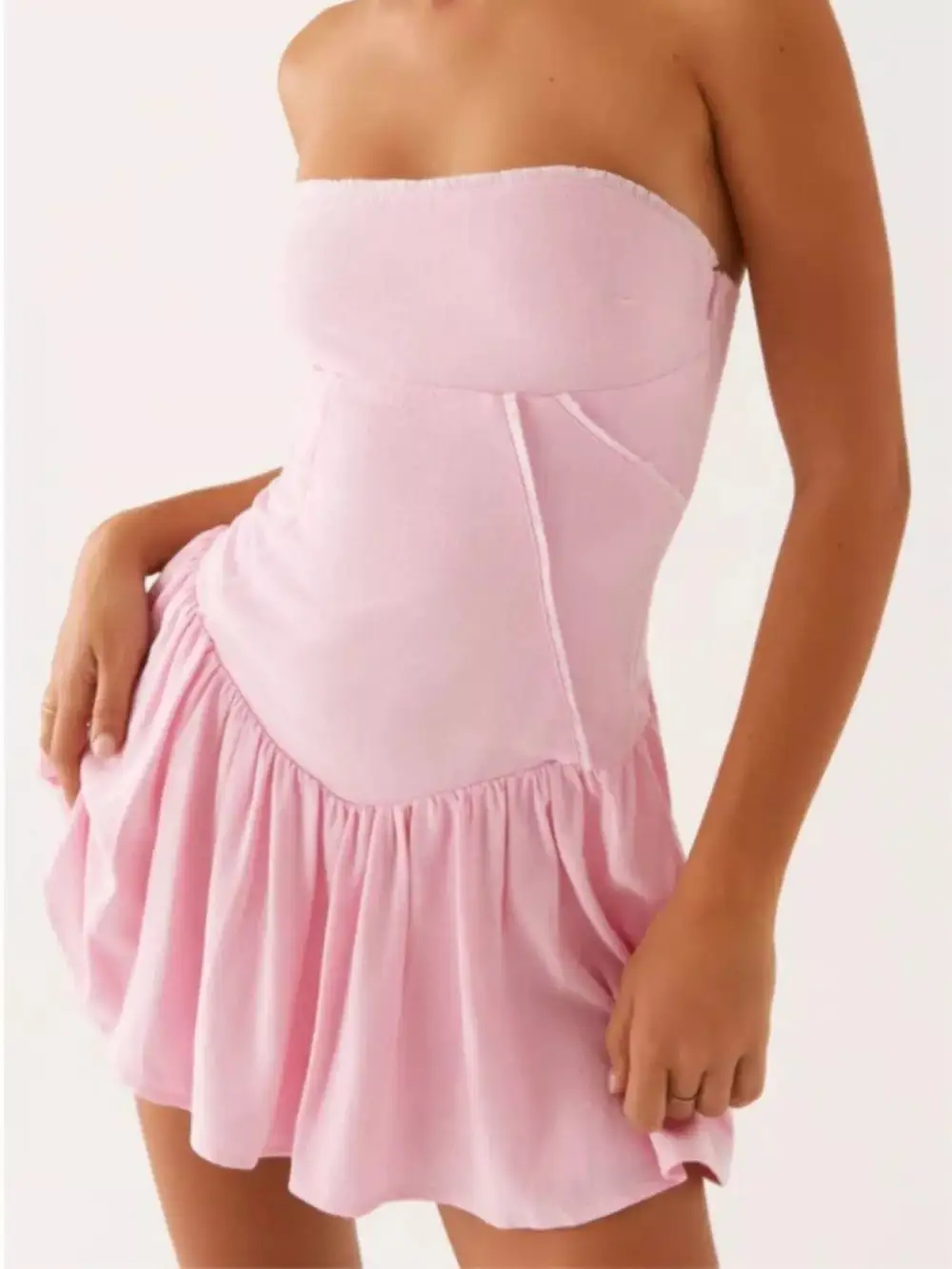 Tube Lace Casual Dress