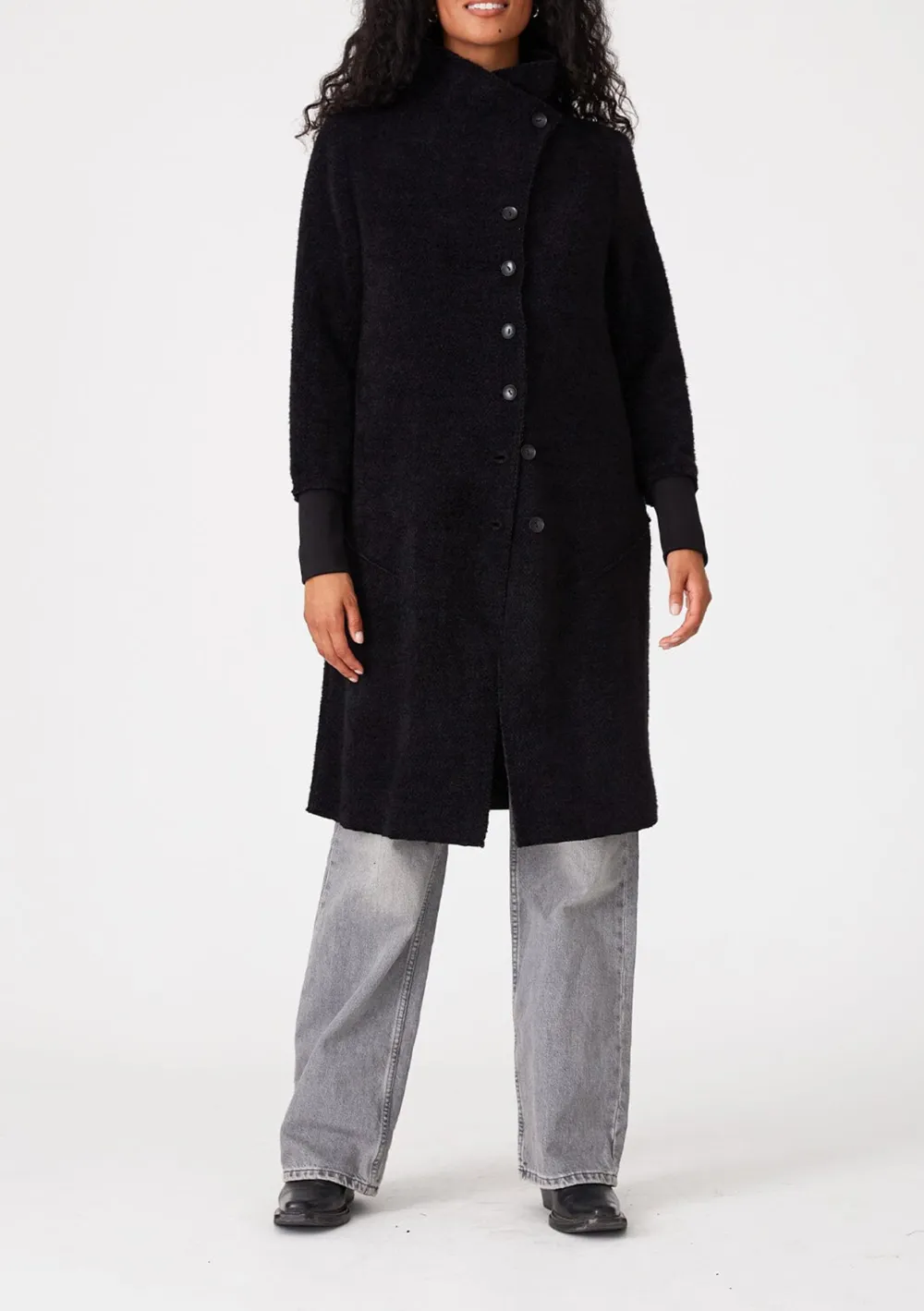 Button Up Long Sleeve Coat