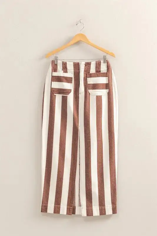 Cotton Blend Printed Skirt