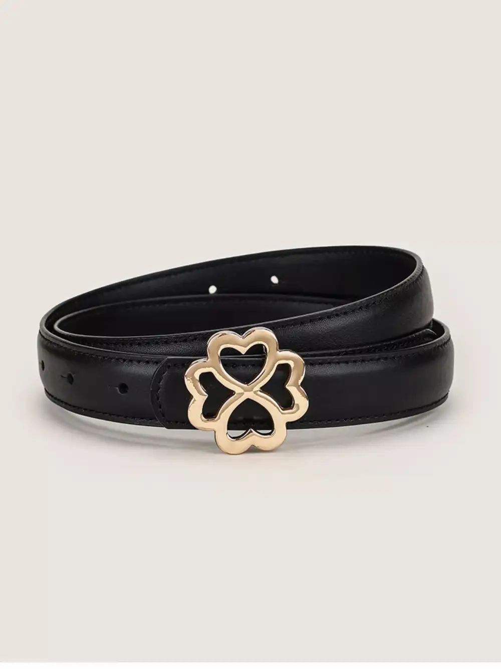 Clover Buckle Adjustable Belt