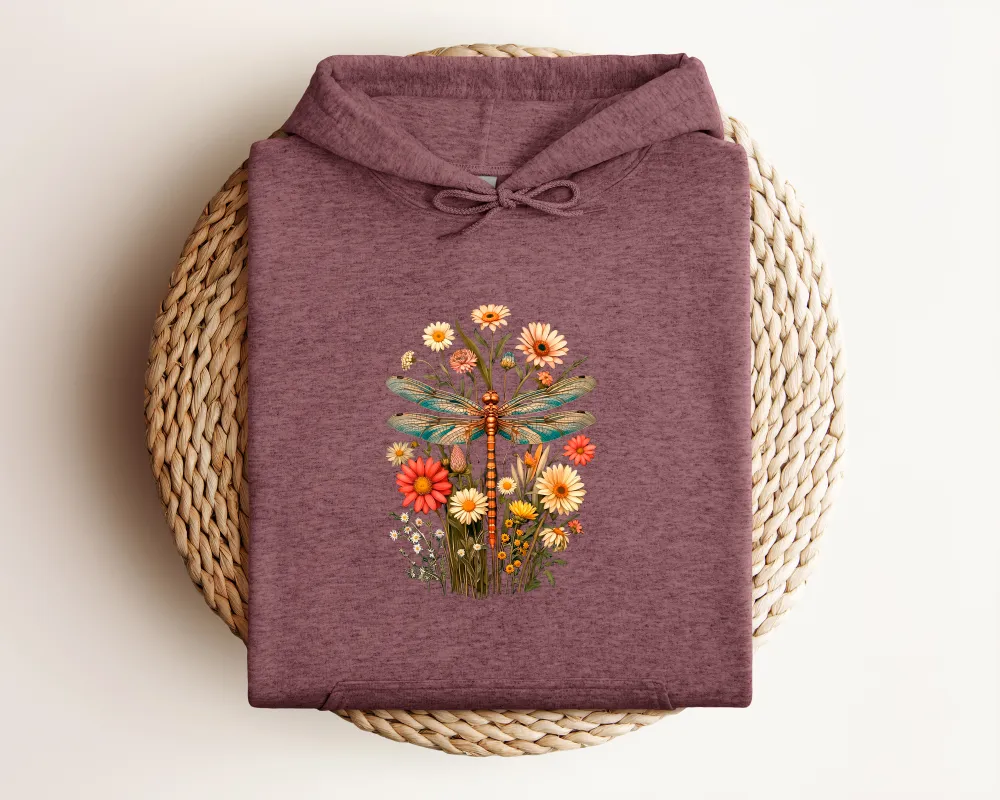 Dragonfly Graphic Pullover Hoodie