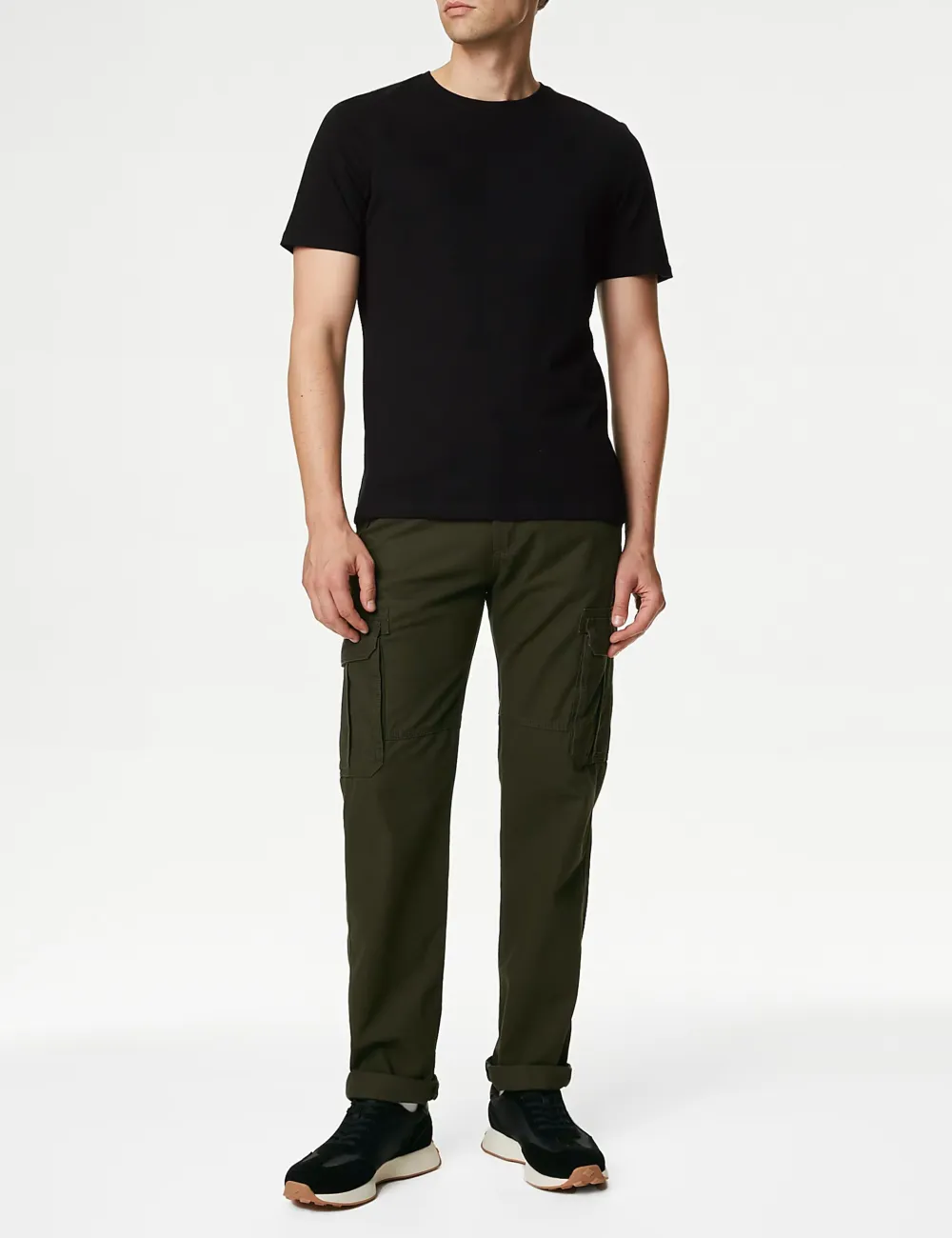 Solid Crew Neck T-Shirt