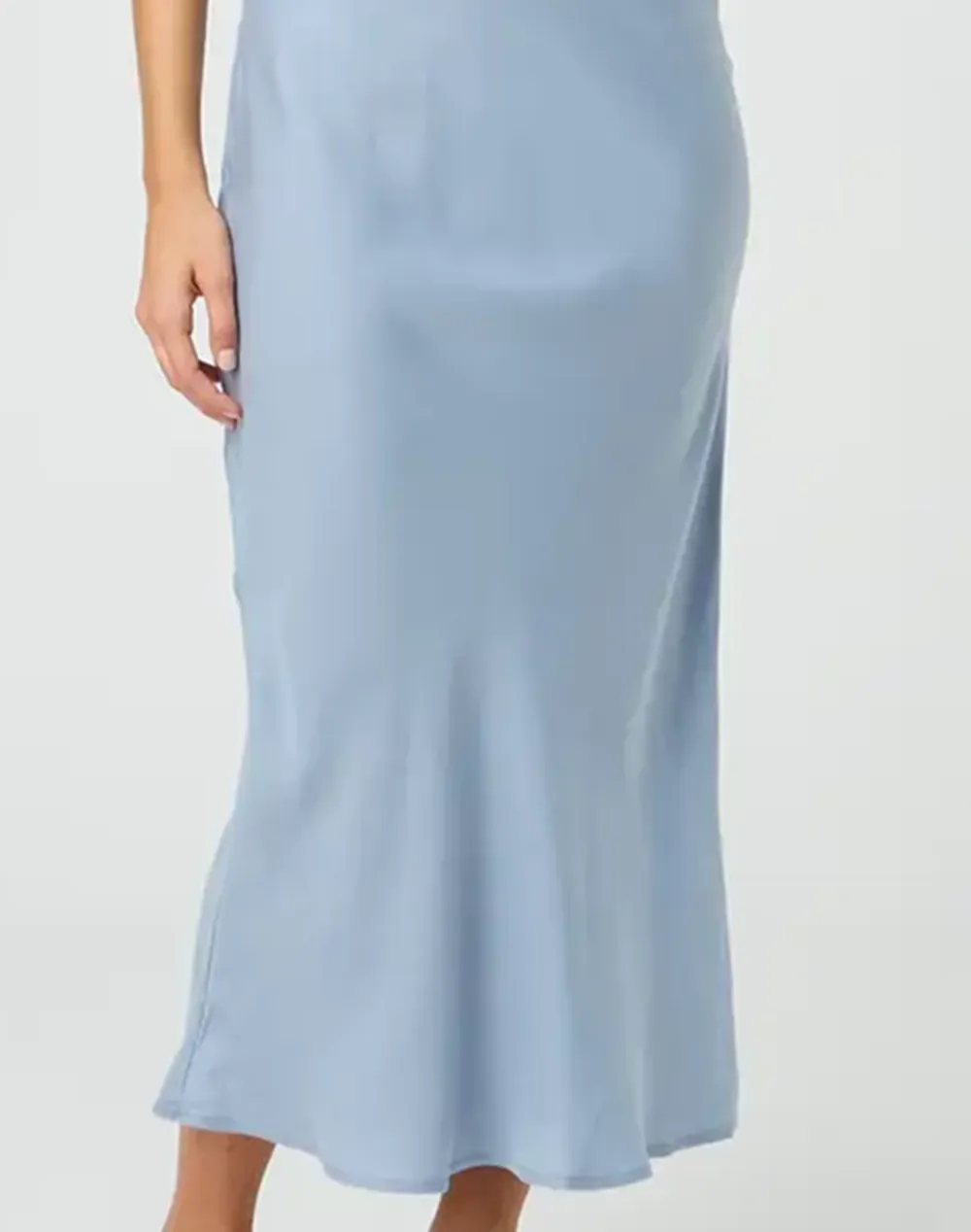 Slight V Front Maxi Dress