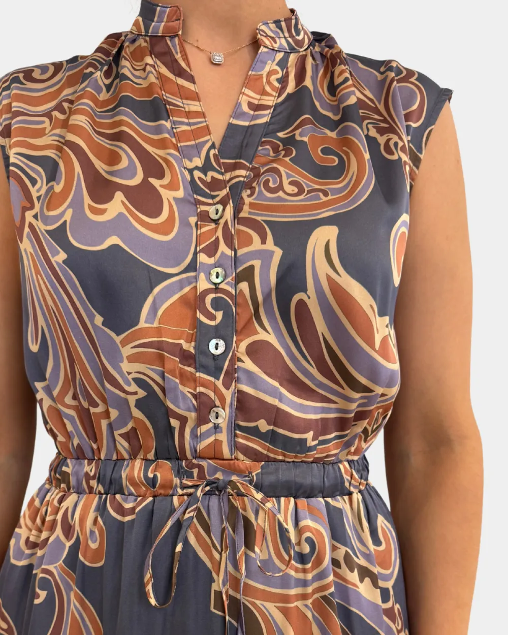 Printed Tiered Maxi Dress