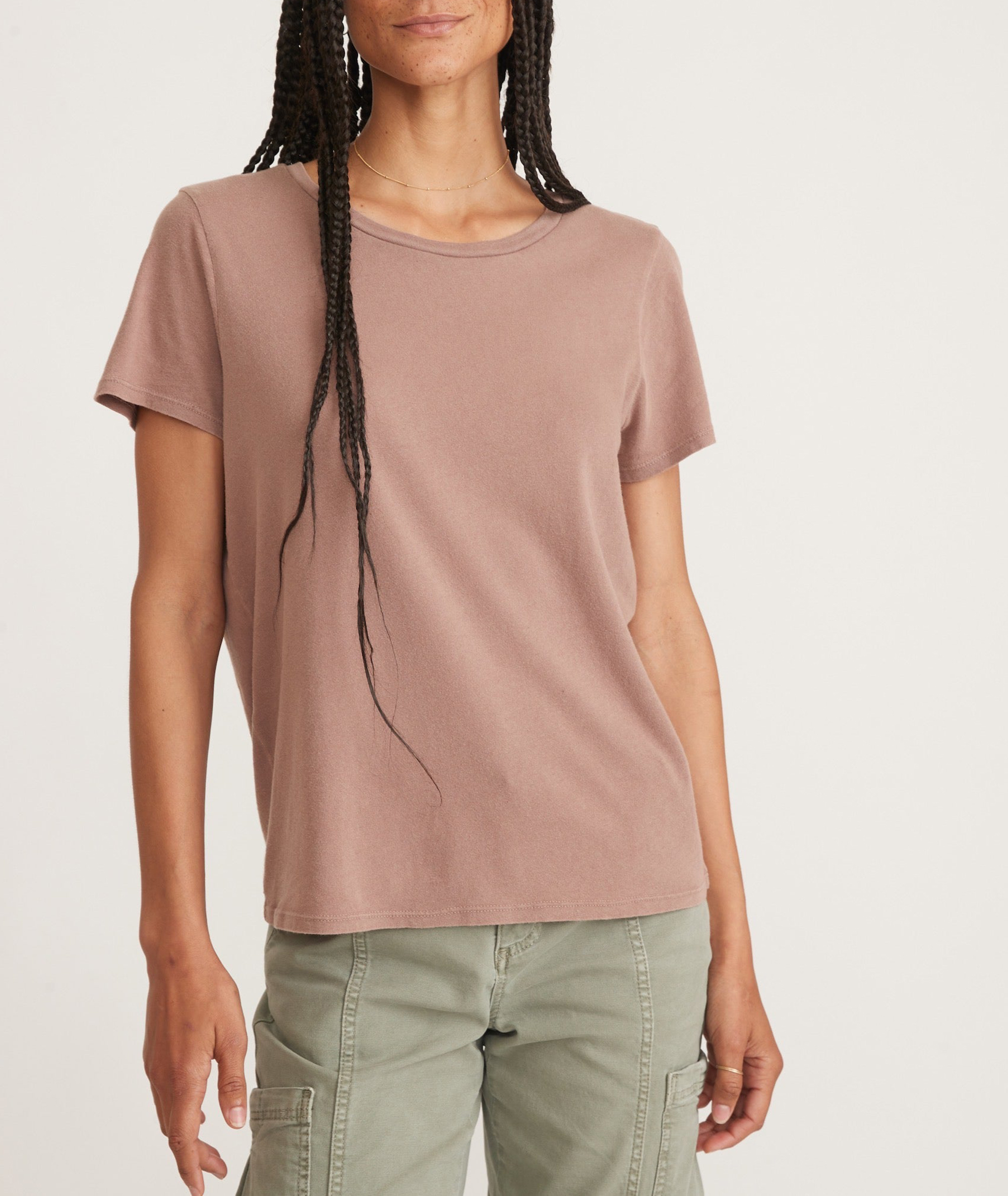 Classic Crew Neck Soft Cotton Tee