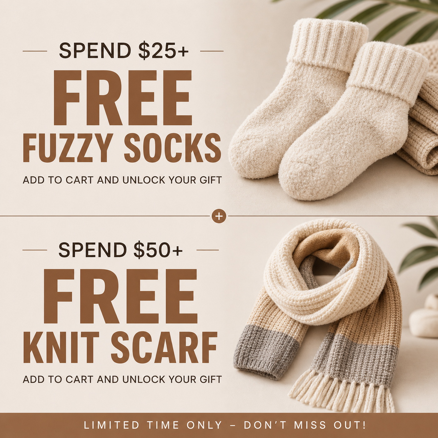 Free matching gift for quarter zip pullover sweater