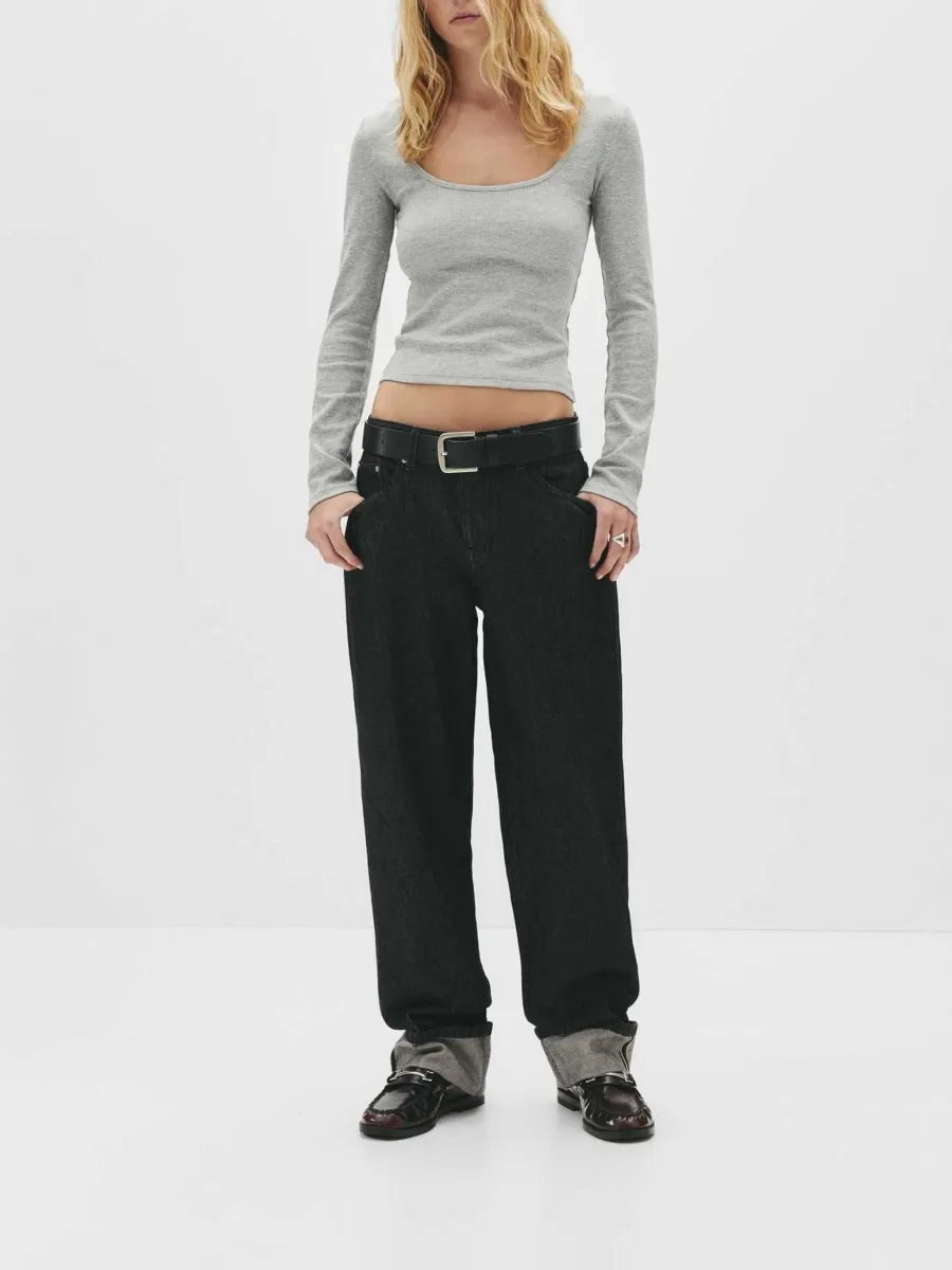 Scoop Neck Cropped Top