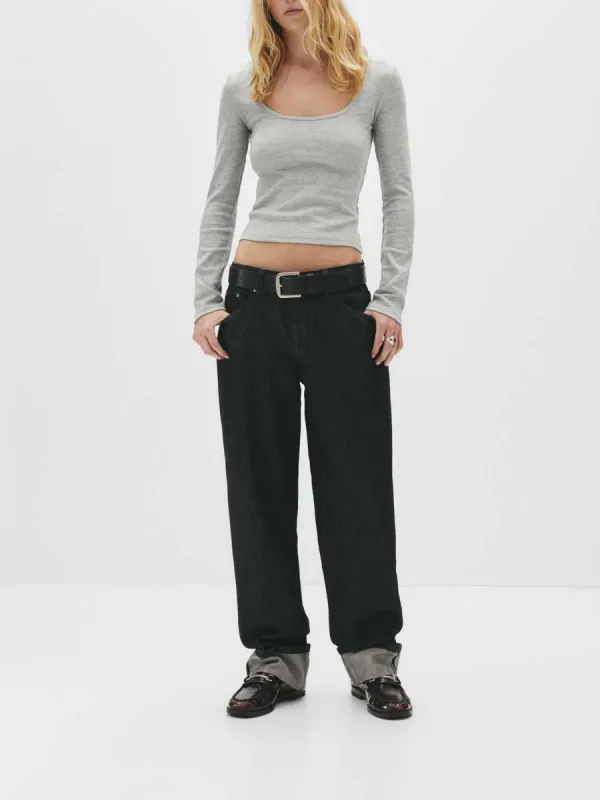 Scoop Neck Cropped Top