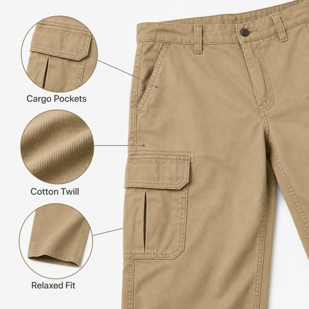 Men’s Relaxed Cargo Work Pants