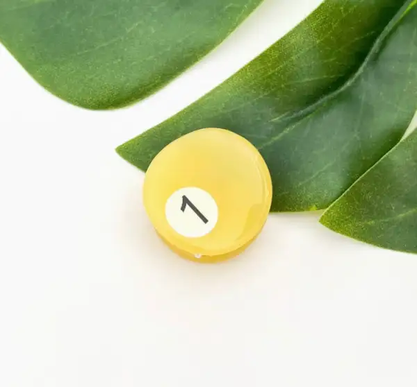 Tiny Pool Ball Hair Claw Clip