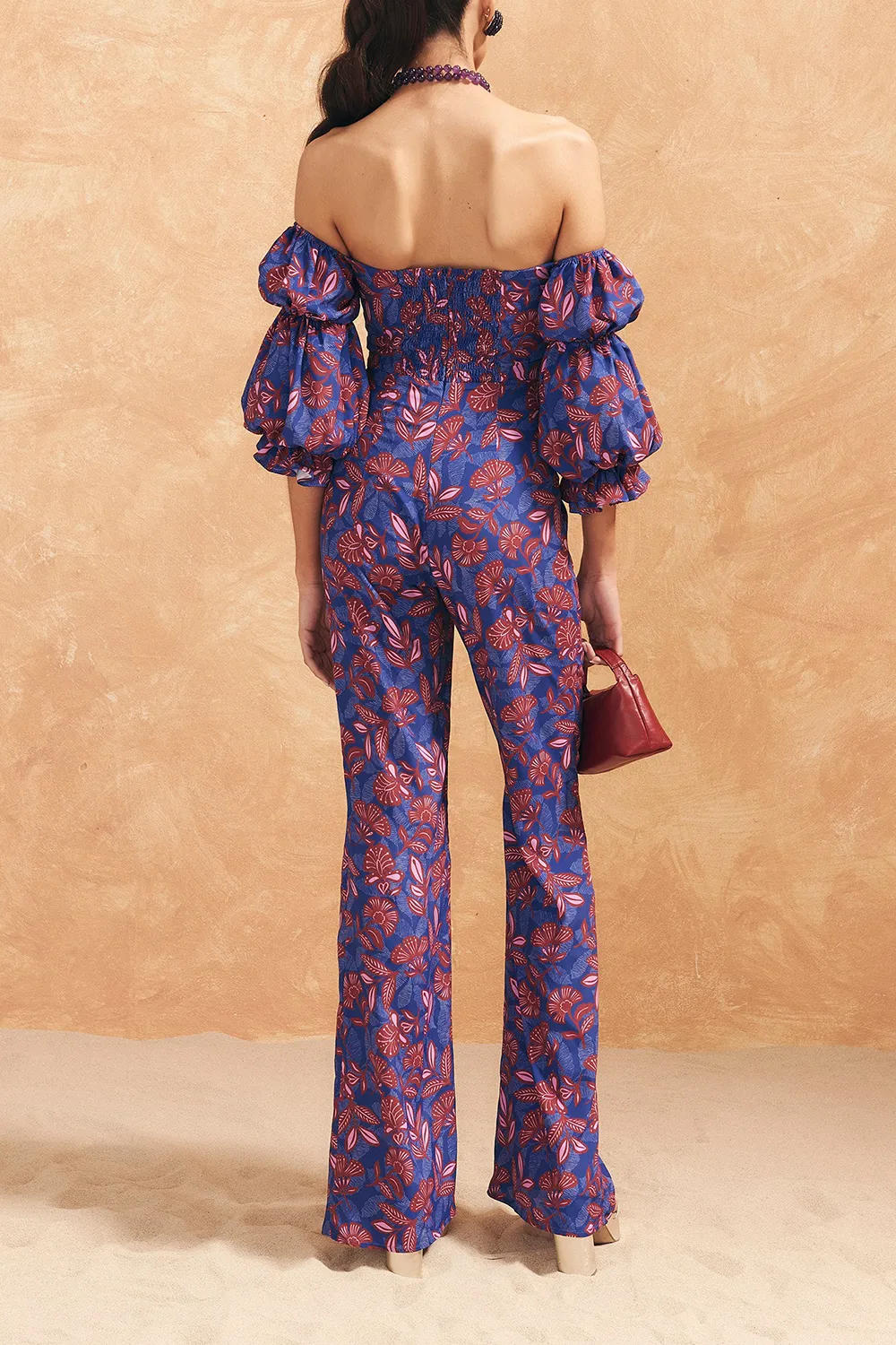Women's Drop Shoulder Art Print Jumpsuit