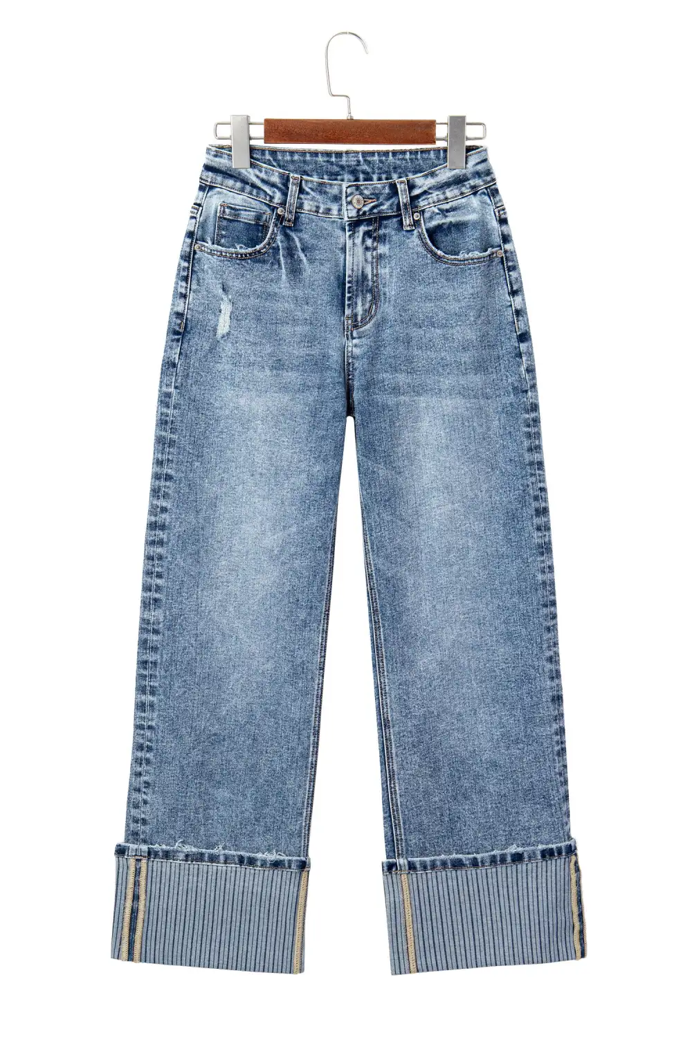 Relaxed Knit Denim Jeans