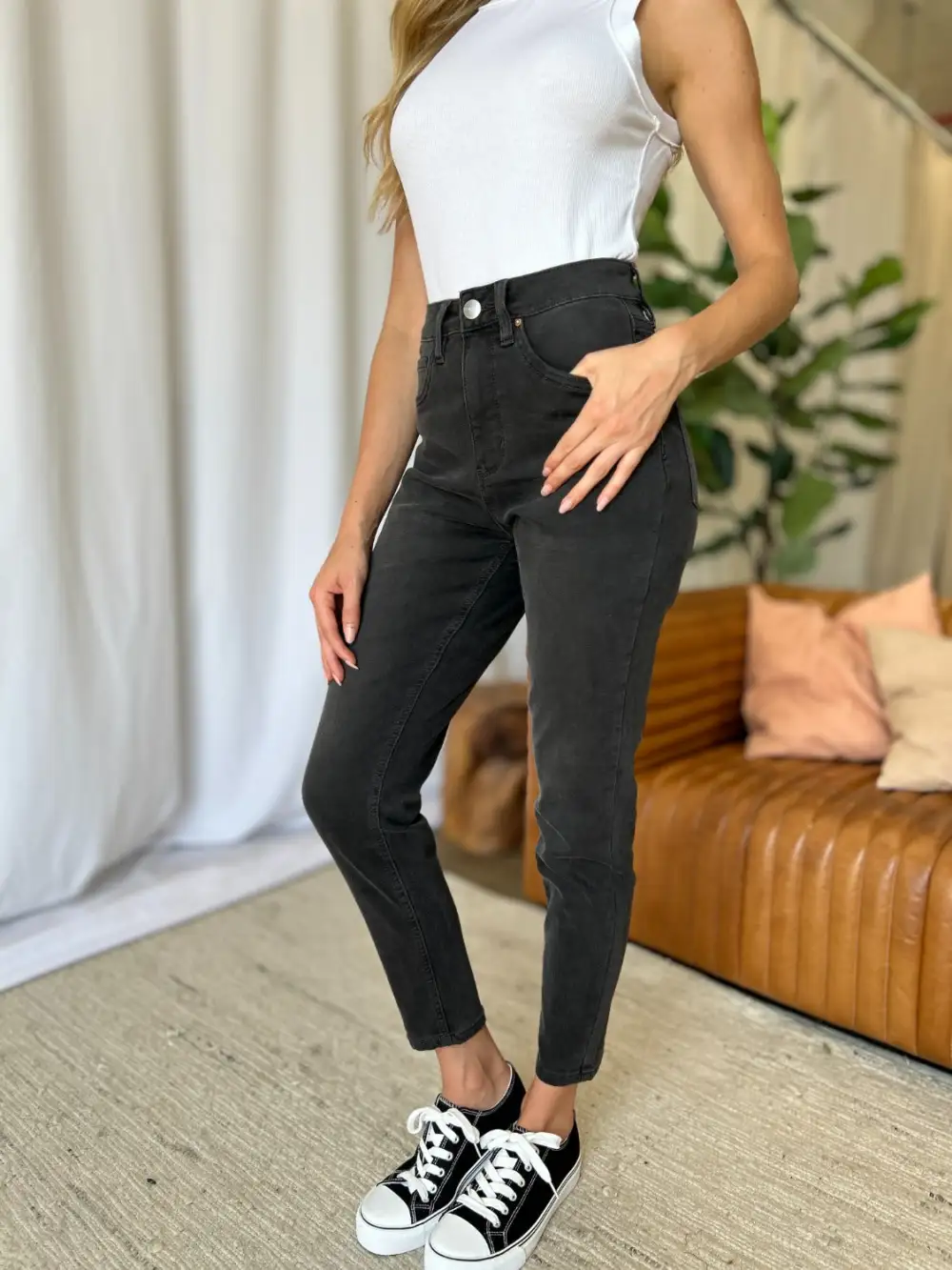 Classic High Waist Skinny Denim Jeans