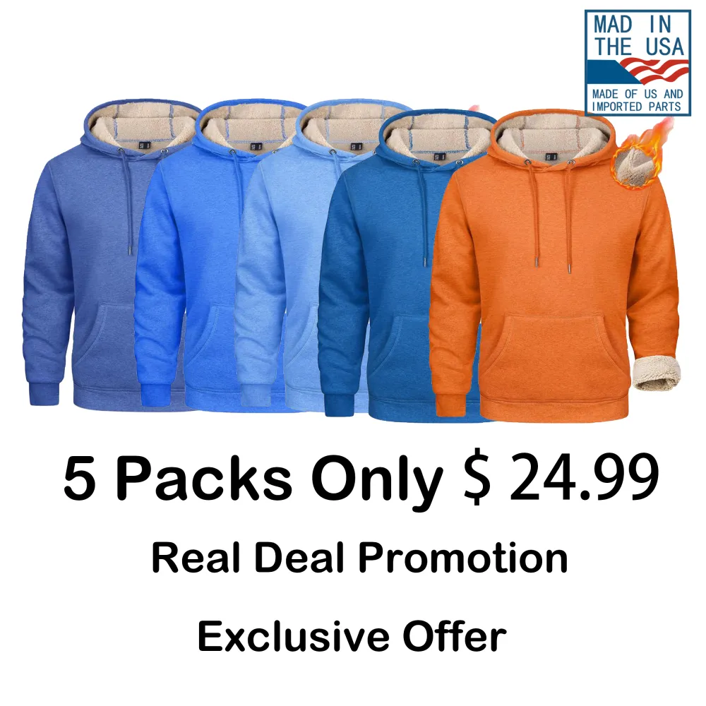 🧥🔥 Limited-Time Offer – 40% OFF! 🔥 Men's Heavy Sherpa Fleece Hoodie Built for Warmth. Made for Comfort. Perfect for Every Adventure