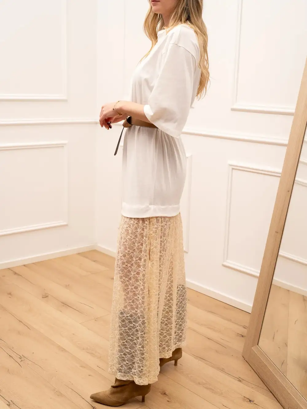Mini Lace Skirt