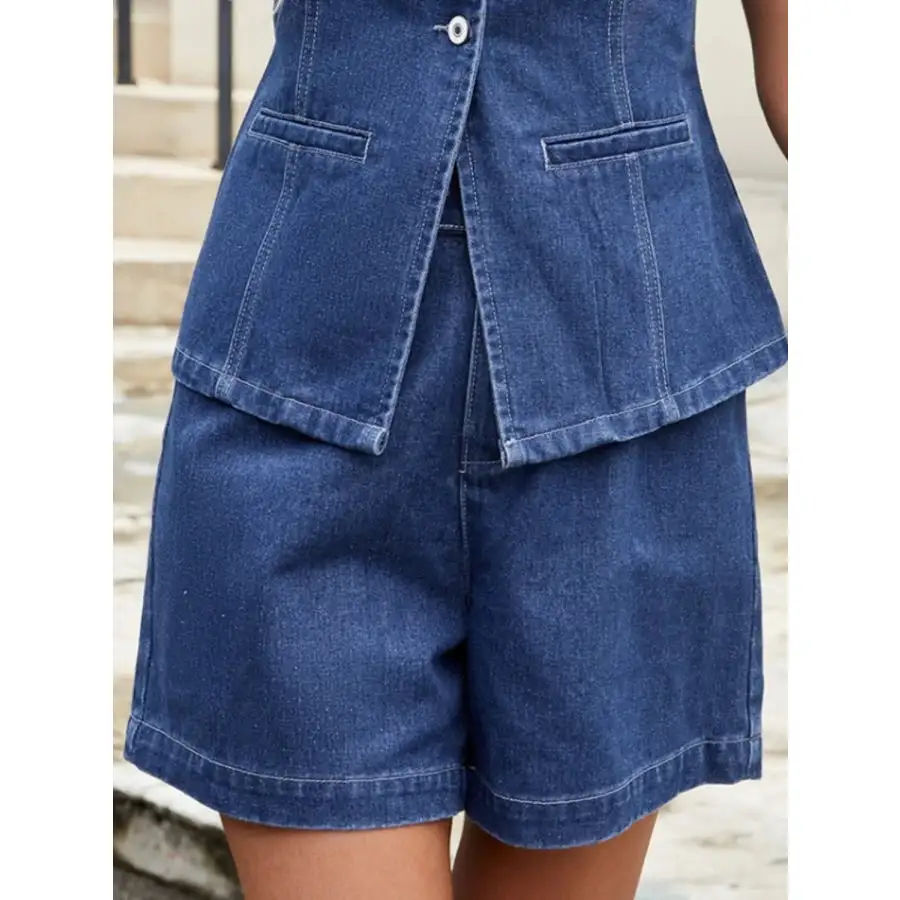 High Waisted Denim Shorts