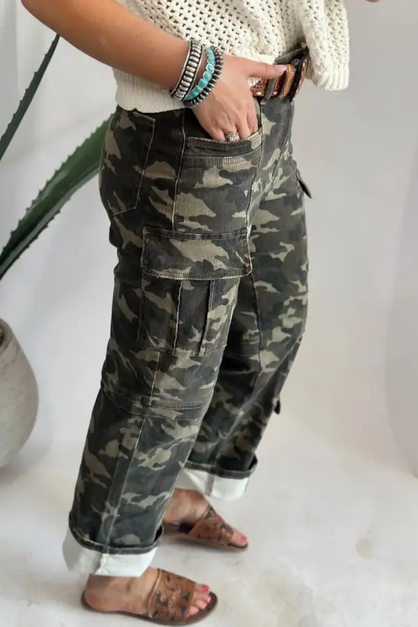 Camo Denim Jeans