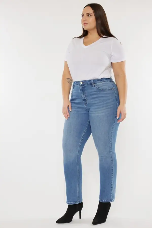 Contoured High Waist Denim Jeans