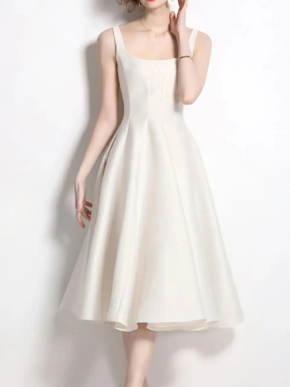 Easy Fit Sleeveless Midi Dress