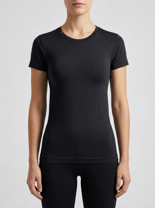 Women's Mesh-Panel Seamless Performance T-Shirt