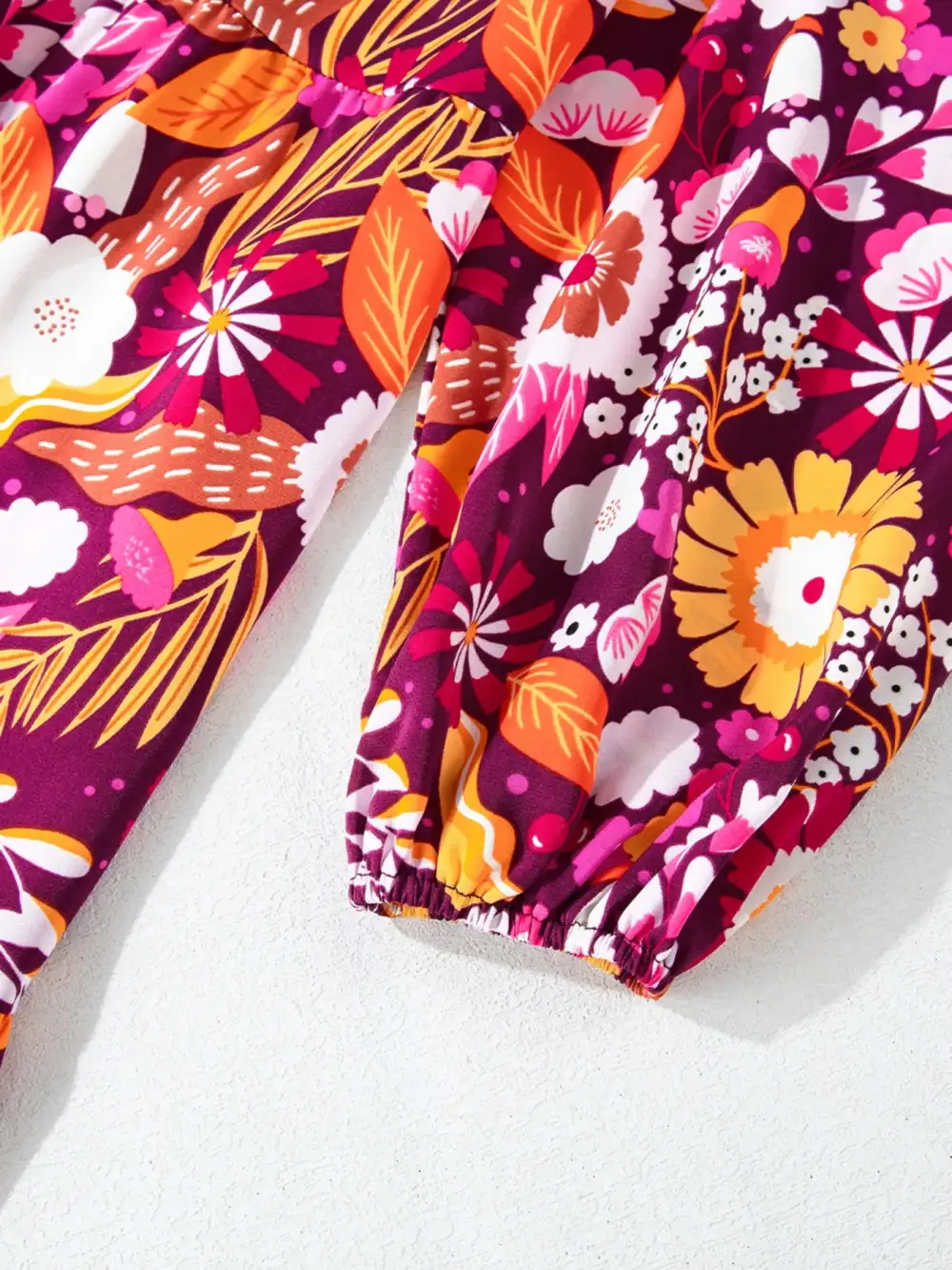 Floral Printed Pocketed Midi Dress