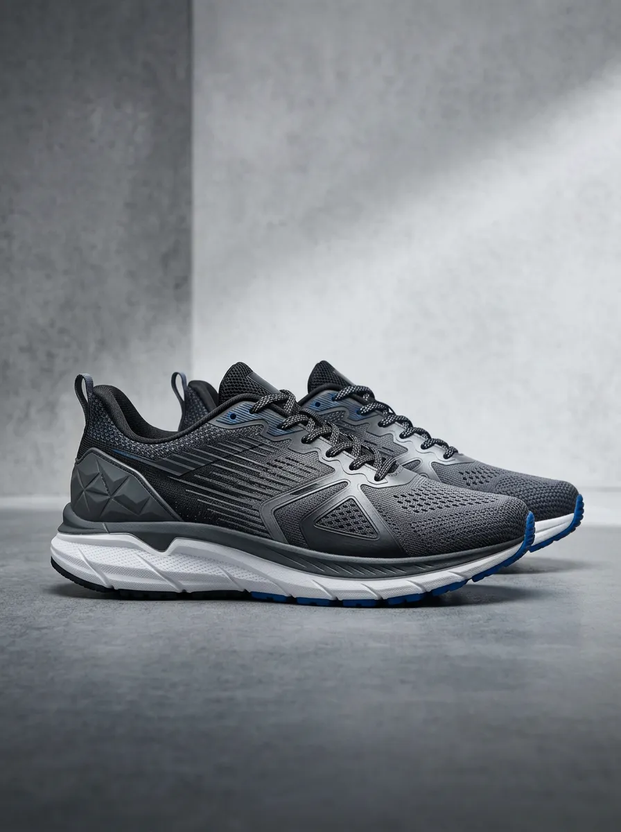 Lightweight-Look Geometric Graphic Fit Men's Running Shoes